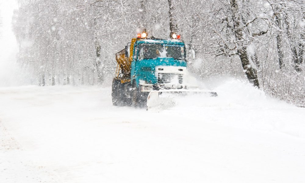 snow plow truck